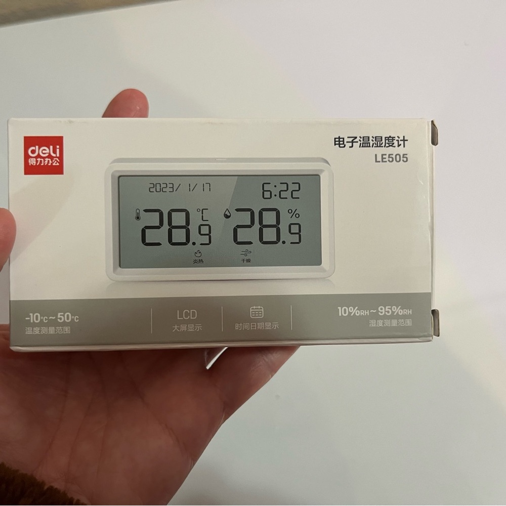 Temperature Humidity Meter E-Ink Screen Smart Clock - Picture 10 of 11